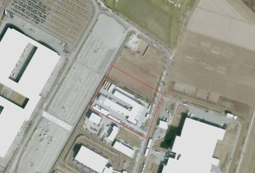 Luftbild zum Geltungsbereich des Bebauungsplans Gewerbegebiet Neue Messe 3. Änderung Luftbild zum Geltungsbereich des Bebauungsplans Gewerbegebiet Neue Messe 3. Änderung