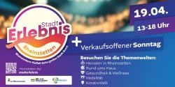 StadtErlebnis Banner 1 mit Termin-Hinweis, Themenwelten und QR-Code