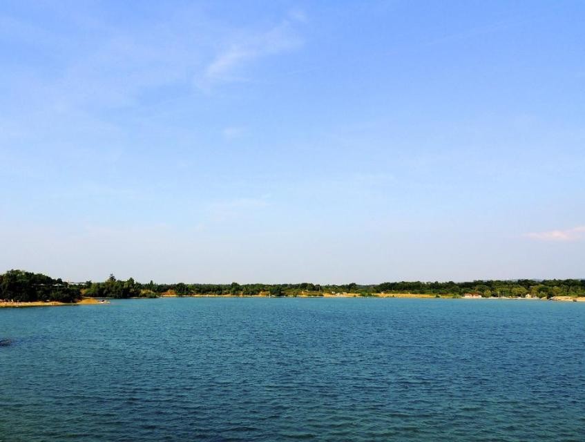 Epplesee Familienstrand vom See aus Epplesee Familienstrand vom See aus