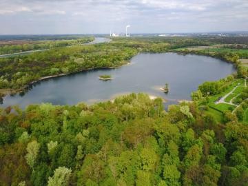 Fermasee von oben / Poldergebiet