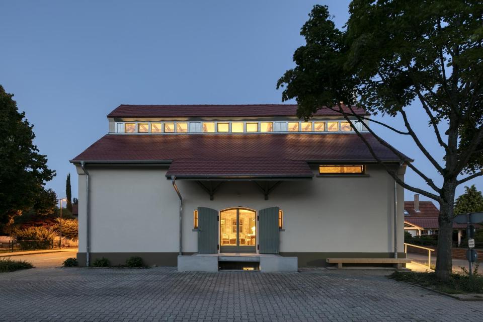 Außenansicht des Tabakschuppens