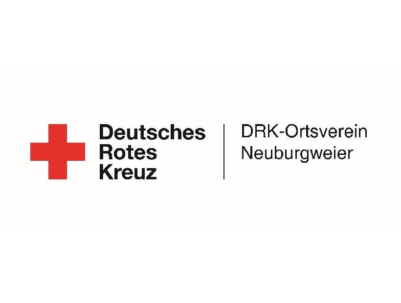 Deutsches Rotes Kreuz DRK-Ortsverein Neuburgweier - Logo mit rotem Kreuz und Schriftzug